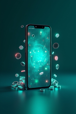 Smartphone mit Casino-App